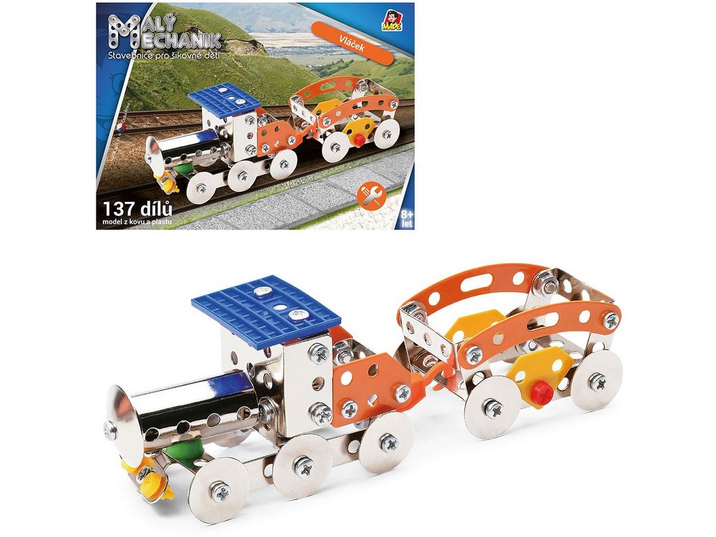 95397 - MaDe Malý mechanik - vláček, 137 dílů
