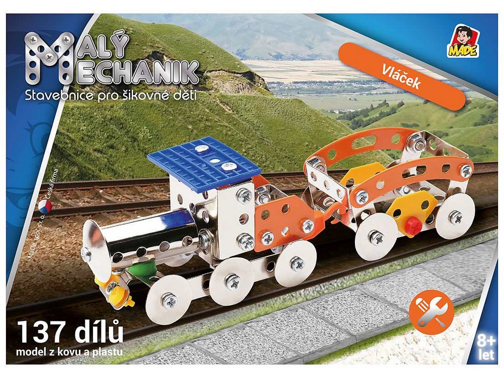 95397 - MaDe Malý mechanik - vláček, 137 dílů