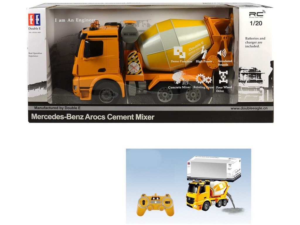 96578 - MaDe Auto stavební na dálkové ovládání, 38cm, oranžová
