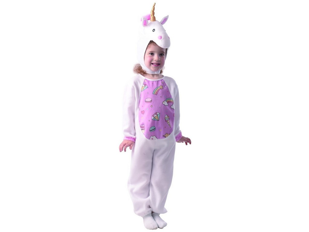 09744 - Šaty na karneval -  jednorožec, 92 - 104 cm