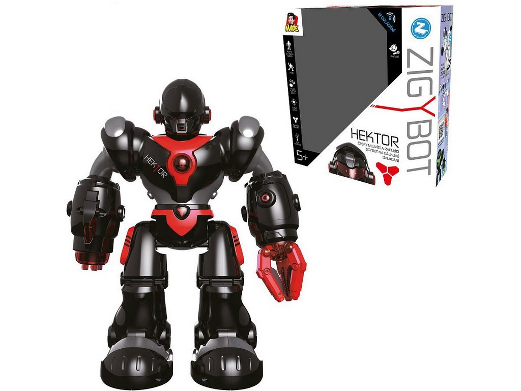 MaDe Robot Hektor rapující robot mluví česky 35cm
