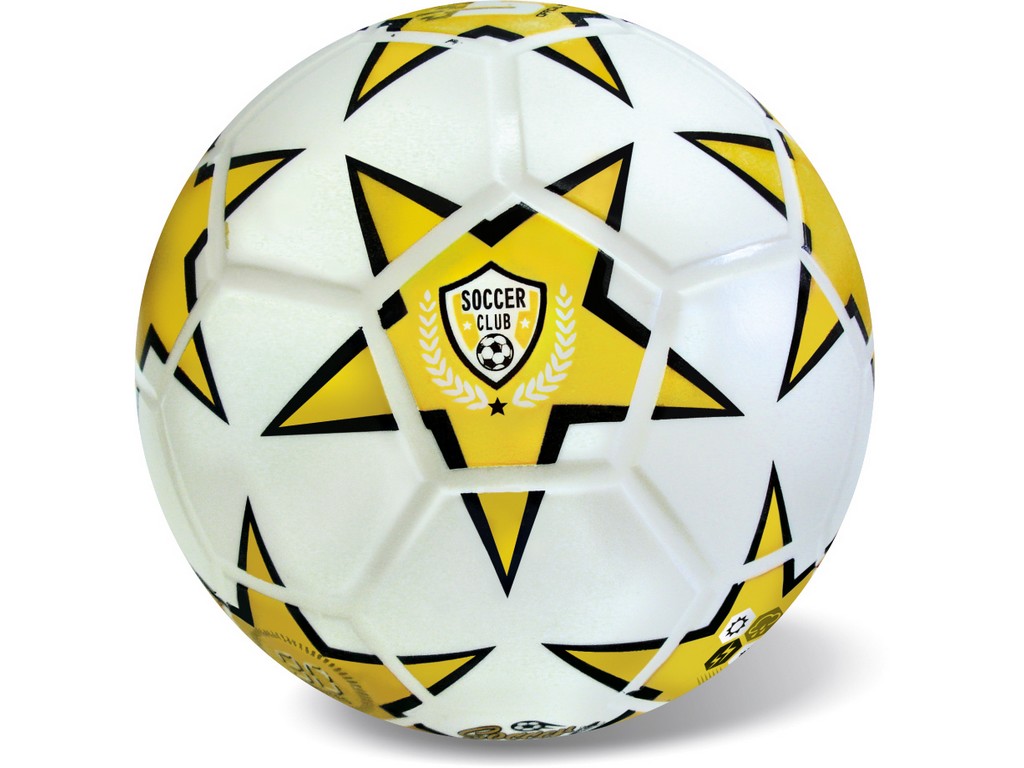 10748 - Míč SOCCER CLUB - žlutý (360gr), 23 cm