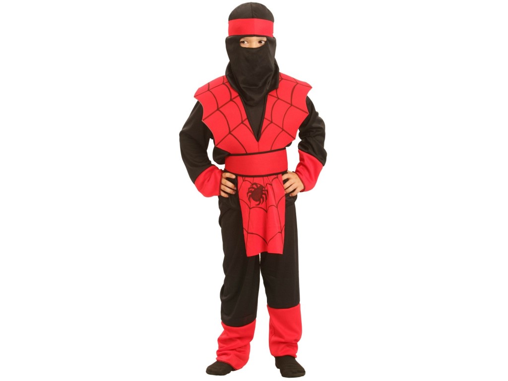 50305 - Kostým na karneval - Ninja pavouk, 110-120 cm