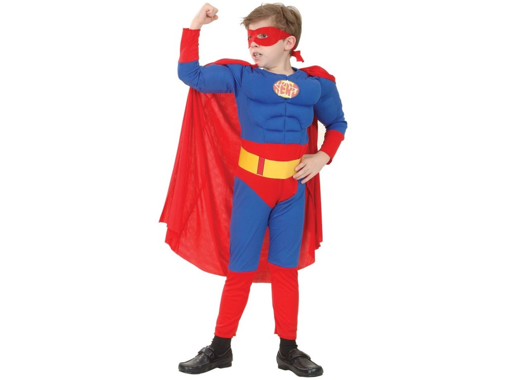 55462 - Kostým na karneval - Super hrdina, 120-130 cm