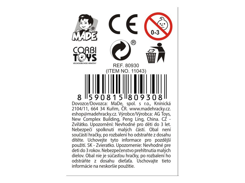 80930 - Modelovací hmota 4 ks