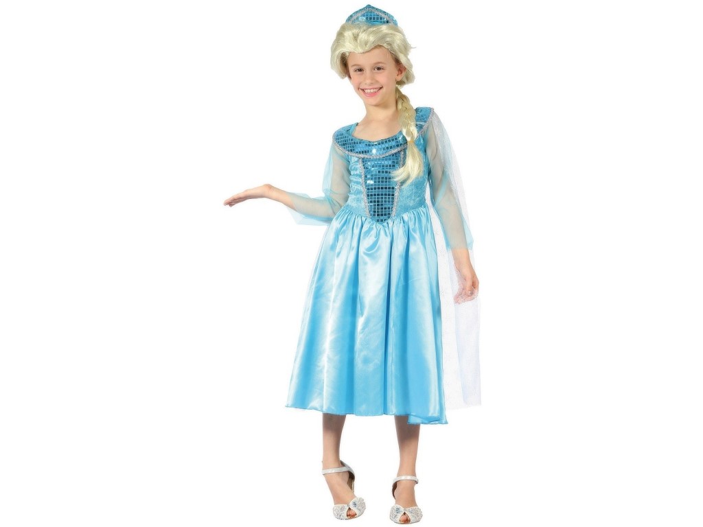 86064 - Kostým na karneval ledová princezna, 120-130cm