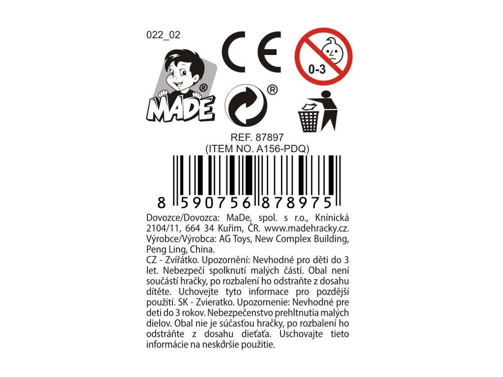 87897 - Žába 10 cm, 36 ks v boxu