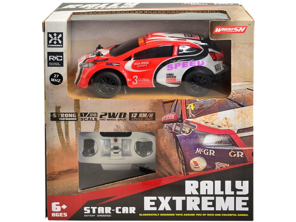 00912 - Auto na dálkové ovládání, 13 cm, 4 směry jízdy, 27 MHz