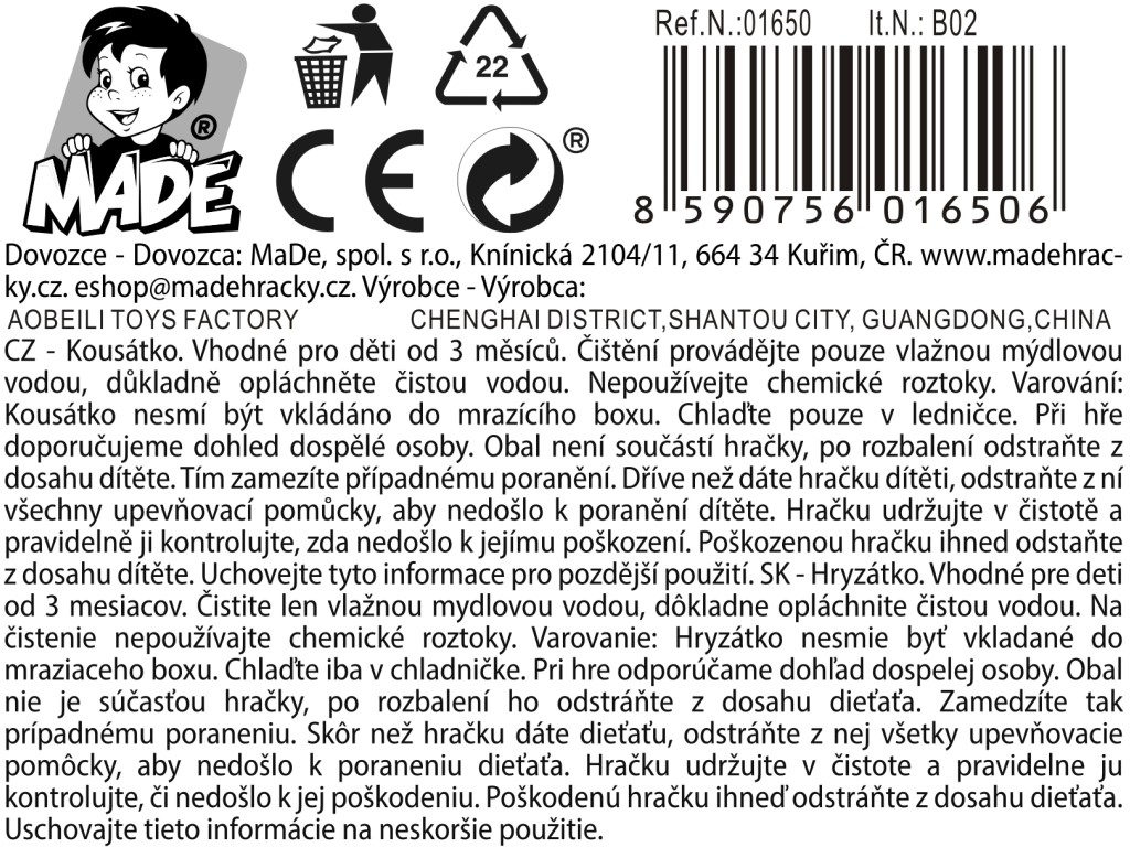01650 - Kousátko, 8cm