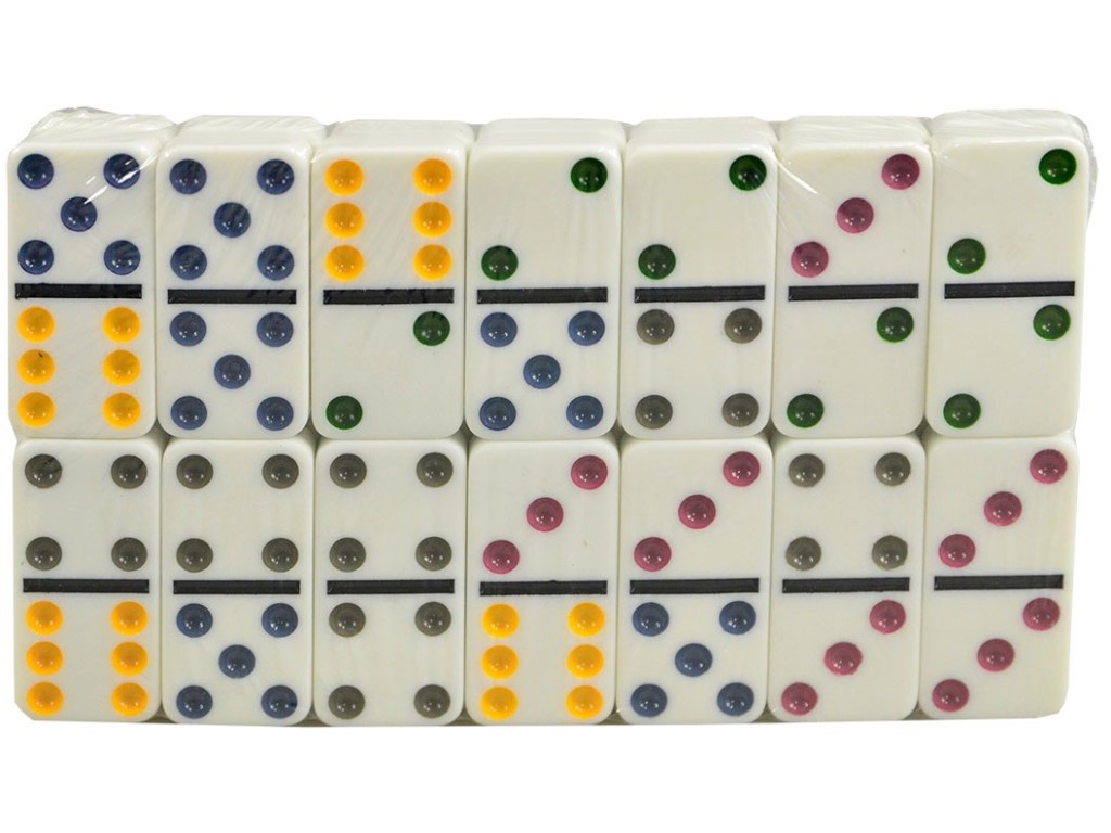 02516 - Domino v kovovém boxu 28 ks, 19x11cm