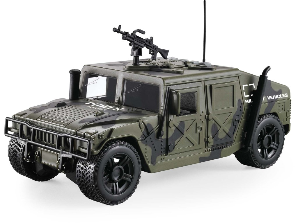 MaDe Vojenské auto se světlem a českým hlasem 24cm