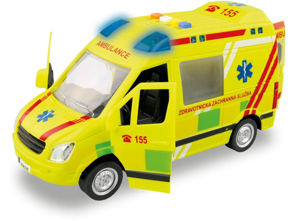 Ambulance, na setrvačník, s reálným hlasem posádky, 21 cm