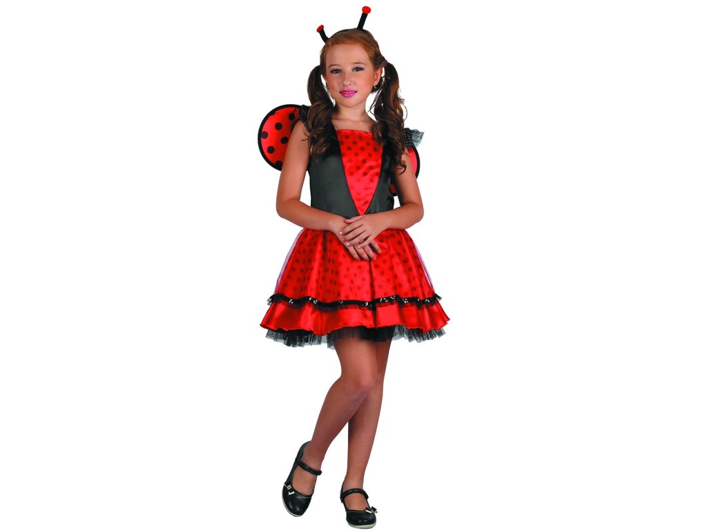 03932 - Šaty na karneval - beruška, 120-130 cm
