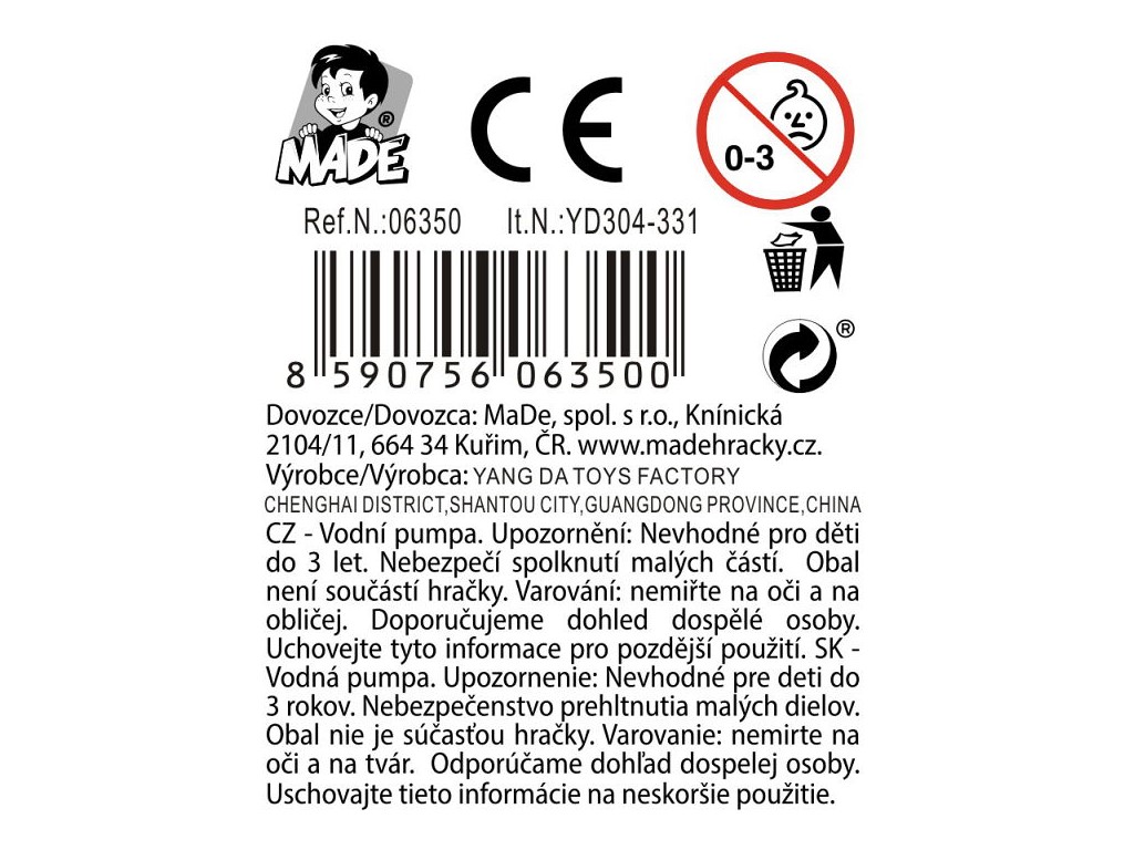 06350 - Vodní pumpa 24ks v boxu, 30 x 28 cm