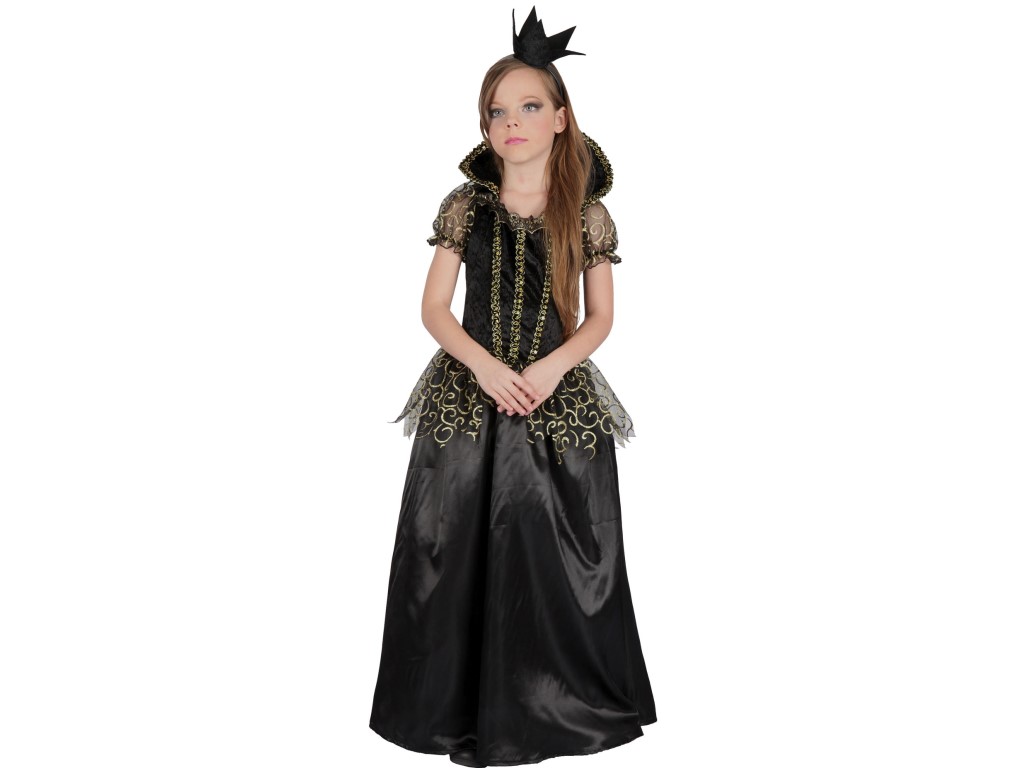 09202 - Šaty na karneval - zlá královna, 120 - 130 cm