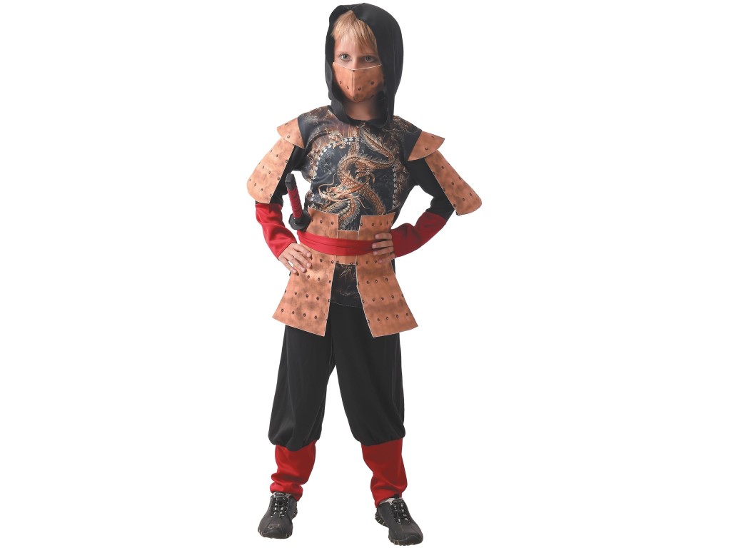 09562 - Šaty na karneval - Ninja, 120 - 130 cm
