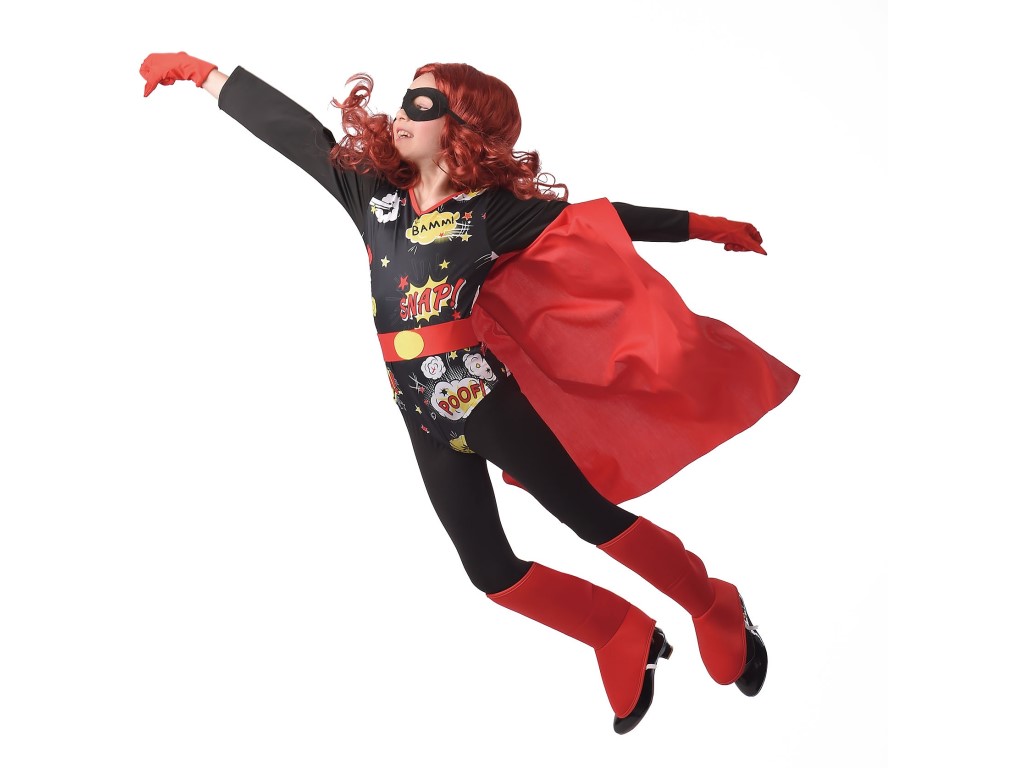09612 - Šaty na karneval - superhrdinka, 110 - 120 cm