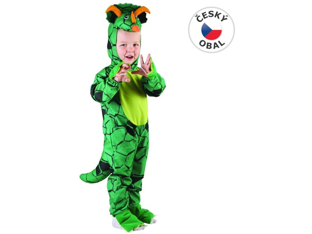 09711 - Šaty na karneval - Triceratops, 80 - 92 cm