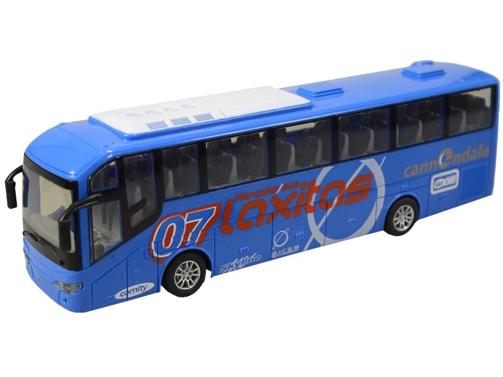 07753 - Autobus na dálkové ovládání, 4 kanál, se světlem, 27mhz, 40 x 13 x 13 cm