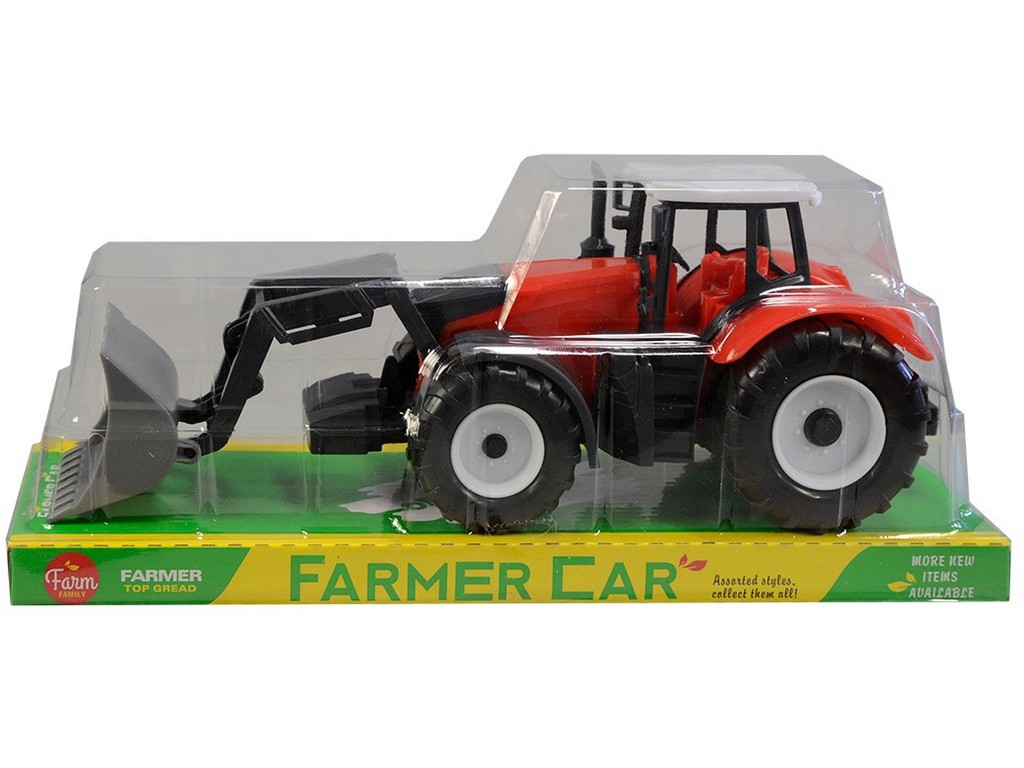 07774 - Traktor s nástrojem, na setrvačník, 10x29x9cm