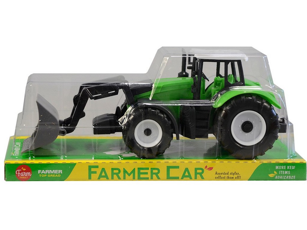 07774 - Traktor s nástrojem, na setrvačník, 10x29x9cm