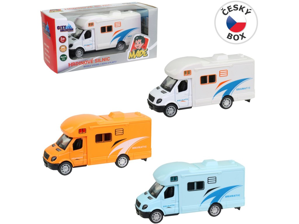 10699 - Obytné auto kovové, zpětný chod, 11 cm