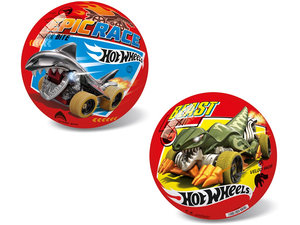 10740 - Míč Hot Wheels, 14 cm