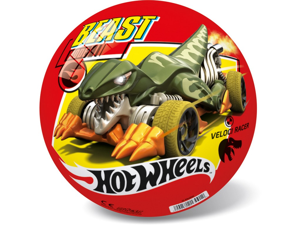 10740 - Míč Hot Wheels, 14 cm