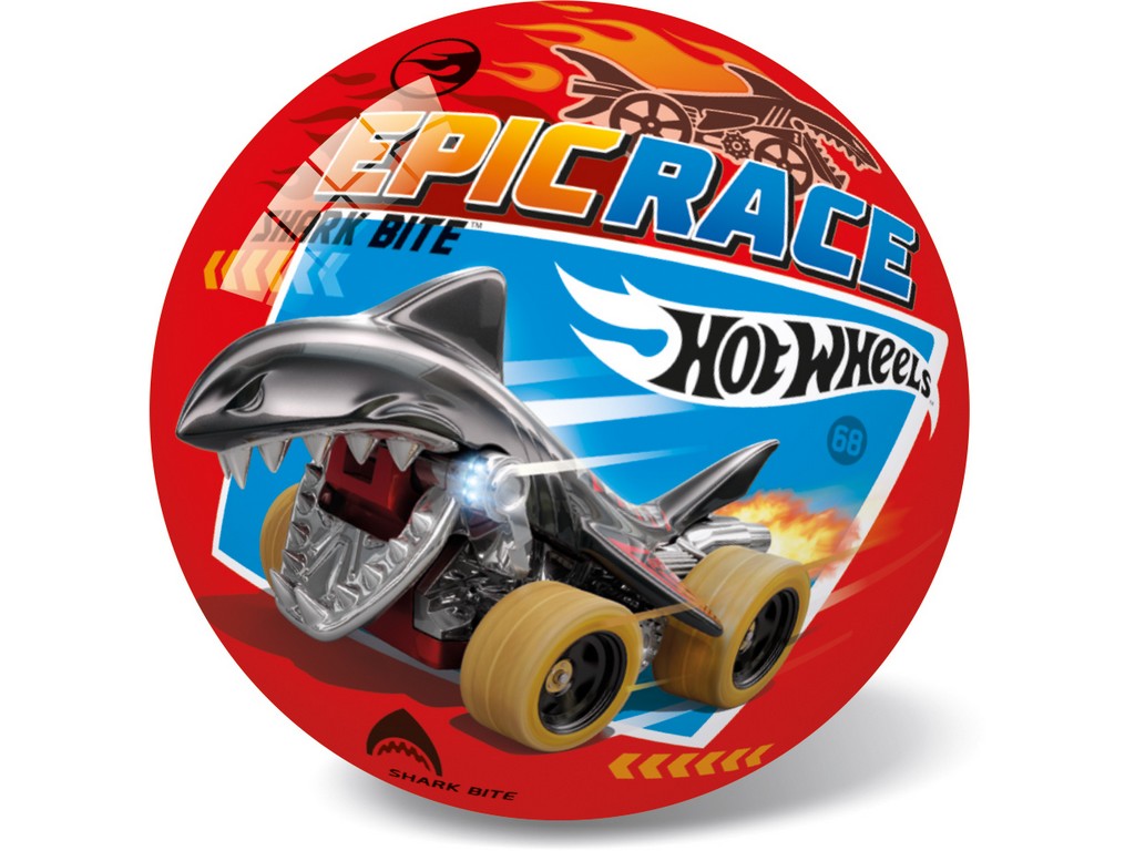 10740 - Míč Hot Wheels, 14 cm