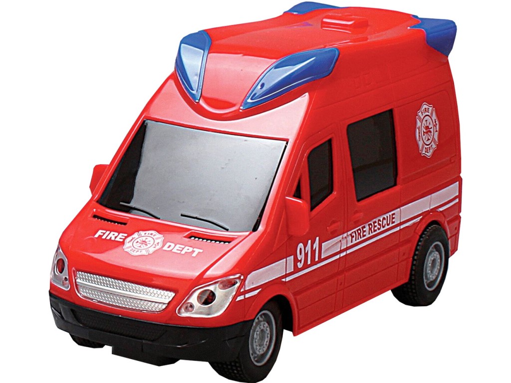 14751 - Auto hasičské na dálkové ovládání, se světlem a zvukem, 21 cm