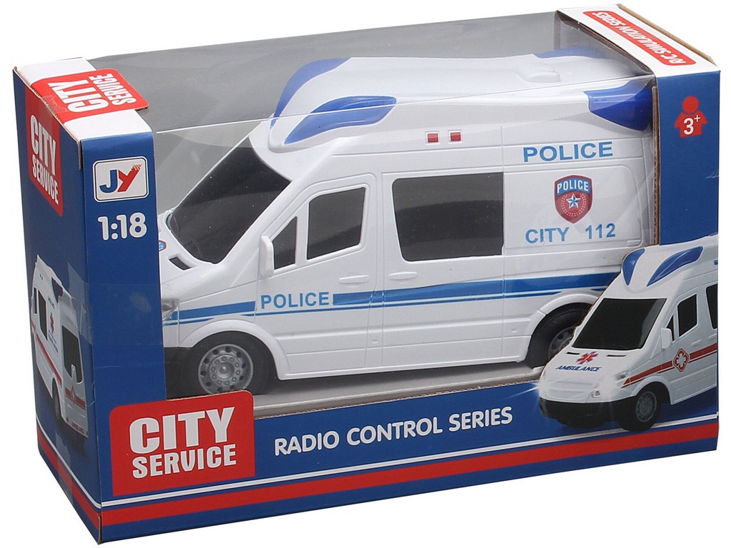 14784 - Auto policejní na dálkové ovládání,  21 cm