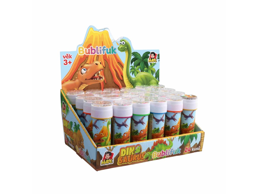 15664 - Bublifuk dinosaurus, český design, 23 x 17 cm, 50 ml