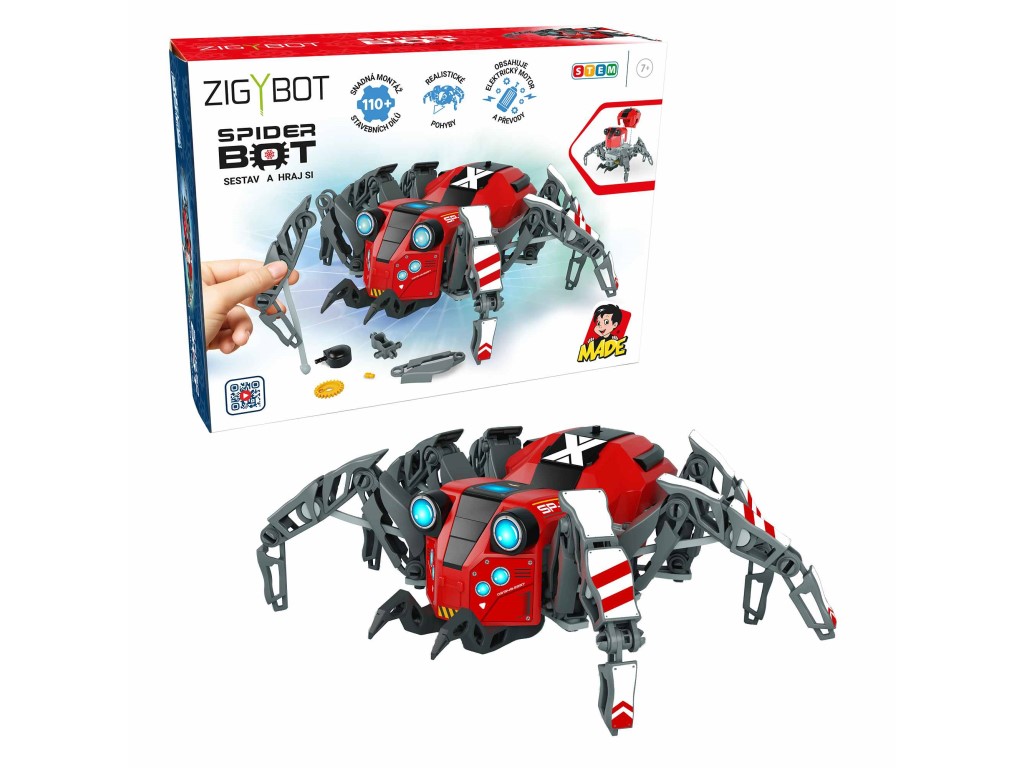 Robot Spider, stavebnice, 110 dílků