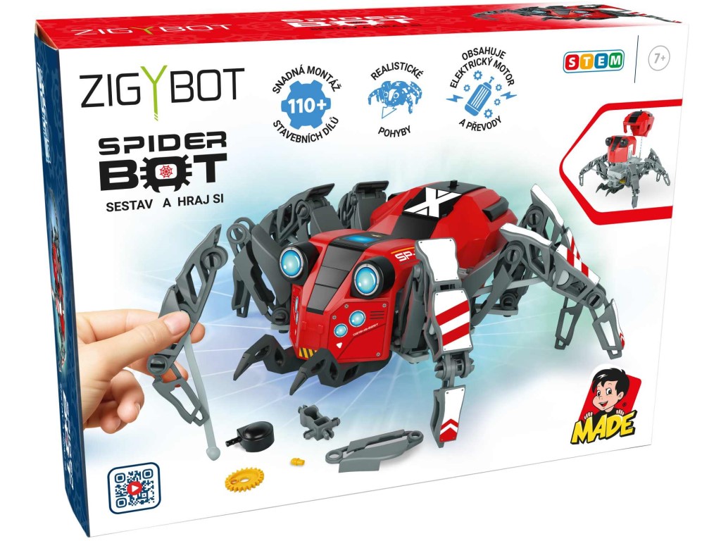 Robot Spider, stavebnice, 110 dílků