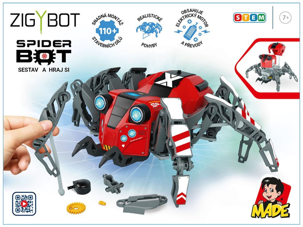 Robot Spider, stavebnice, 110 dílků