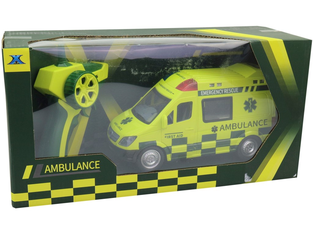 15836 - Ambulance na ovládání, 22 x 12,5 x 8,5 cm