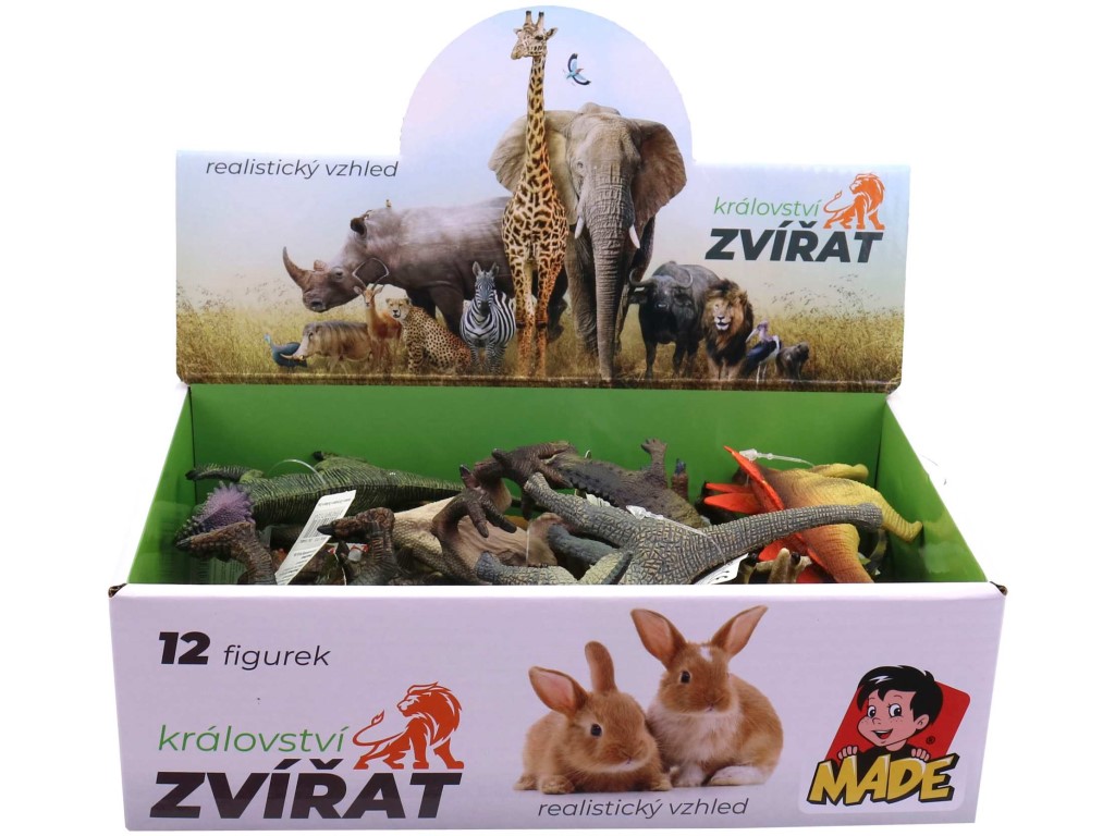 Dinosaurus, 12 ks v boxu, 15 cm