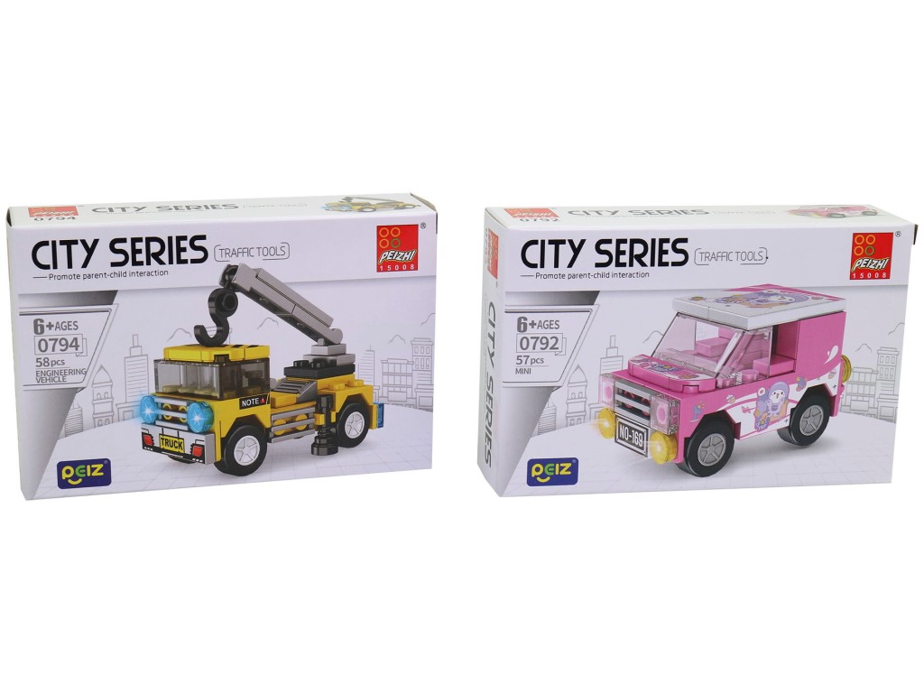 18099 - Auto sportovní, volná kola, 16 ks v display boxu