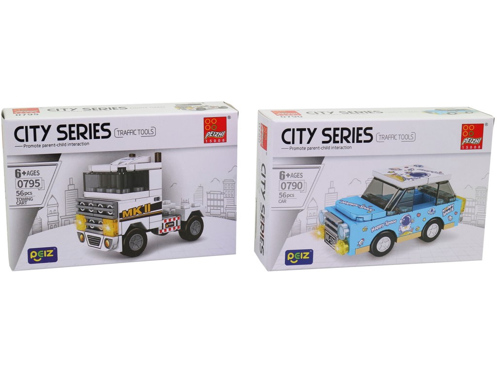 18099 - Auto sportovní, volná kola, 16 ks v display boxu