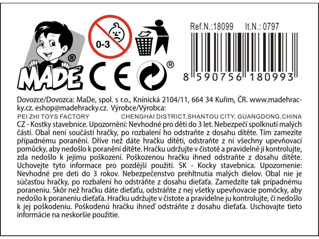 18099 - Auto sportovní, volná kola, 16 ks v display boxu
