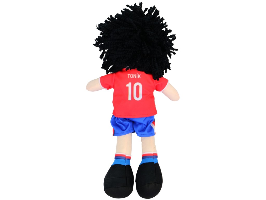 Textilní panenka Toník - fotbalista 40 cm, český hlas, karta
