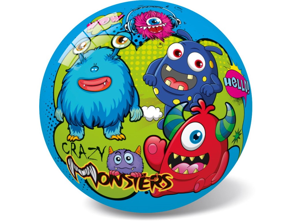 Míč Crazy monster, 14 cm