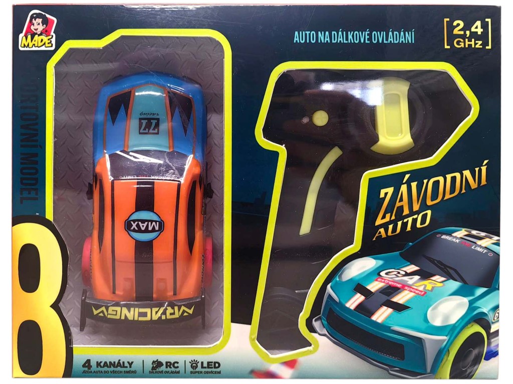 20740 - Auto závodní na ovládání, 2,4 GHz, 13 cm