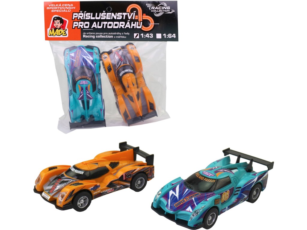 21561 - Autodráha náhradní autíčka, 2 ks 1:43