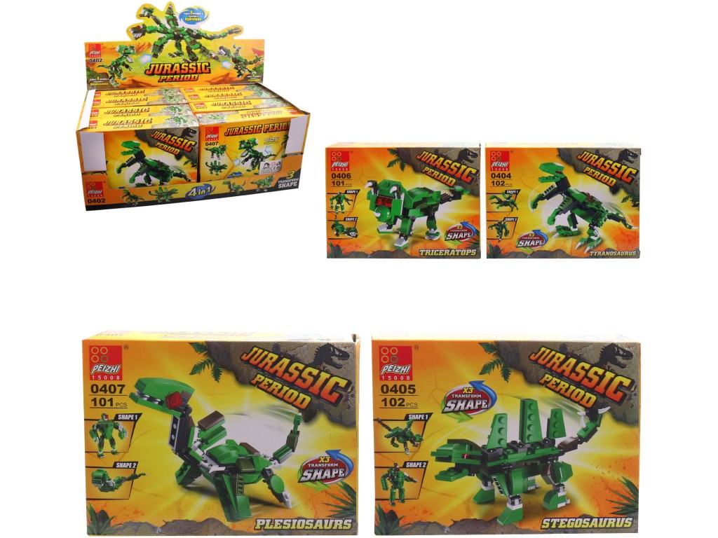 Kostky dinosaurus, 8 ks v display boxu