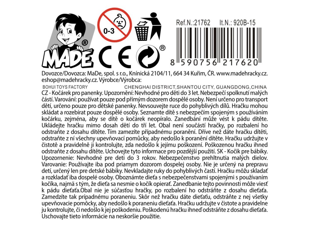 Dětský kočárek, hluboký