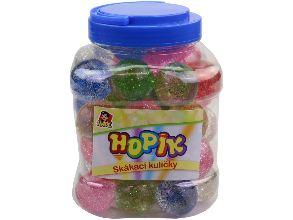 Hopskulka s třpytkami, 38 mm