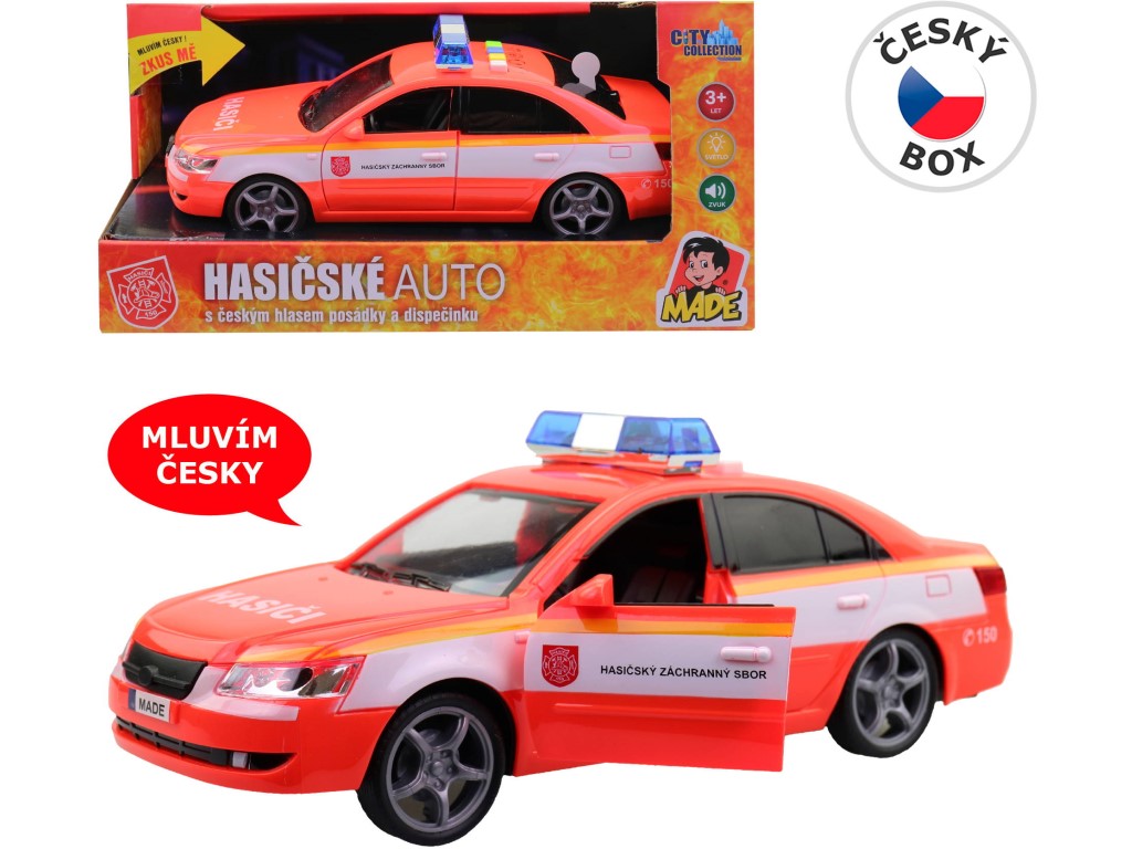 Hasičské osobní auto s českým hlasem, CZ box