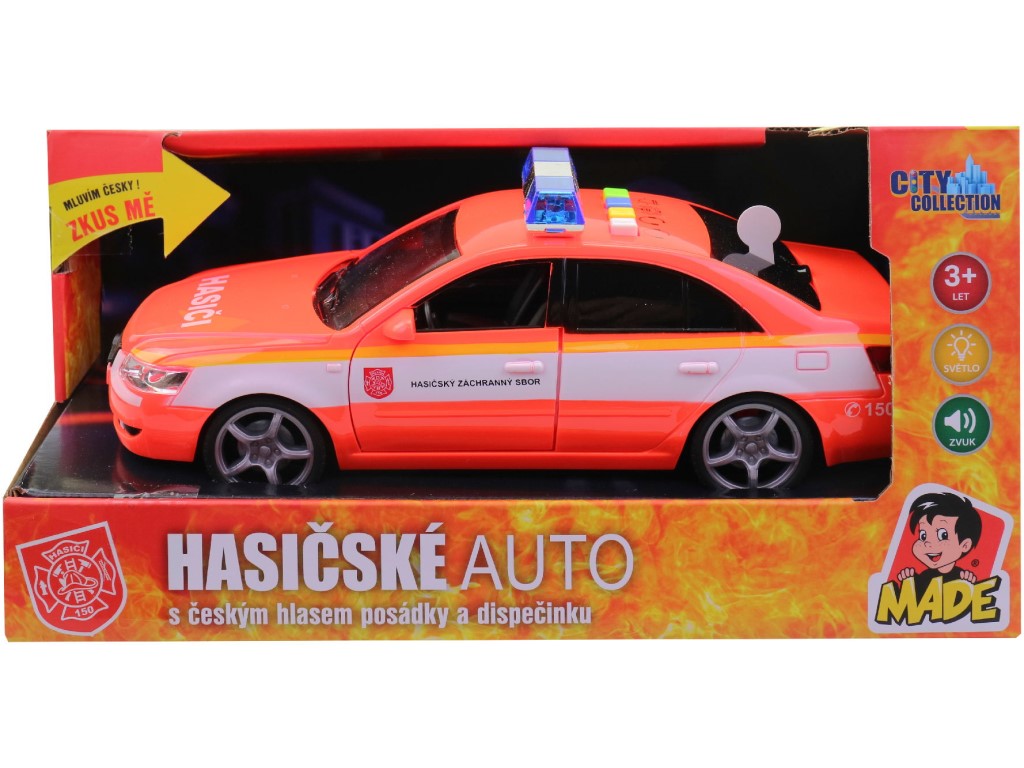Hasičské osobní auto s českým hlasem, CZ box
