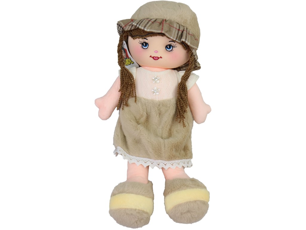 Panenka hadrová s květinkou, 40cm
